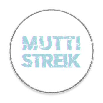 Mother's strike vs pubescent children - Round  fridge magnet - white - Front