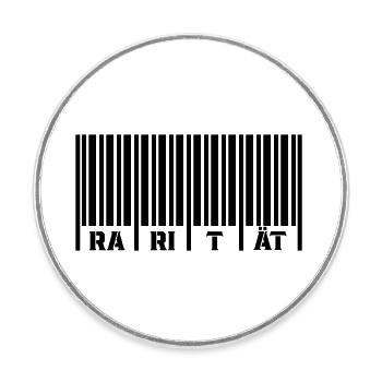 barcode rarität - Runder Kühlschrankmagnet - Weiß - Vorne