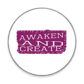 joke innovation and progress fostering creativity - Round  fridge magnet - white - Front