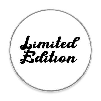 limited edition - Runder Kühlschrankmagnet - Weiß - Vorne