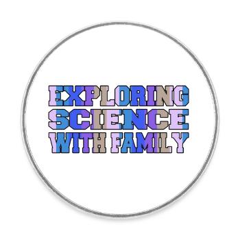 parenting tips science news gift idea - Runder Kühlschrankmagnet - Weiß - Vorne