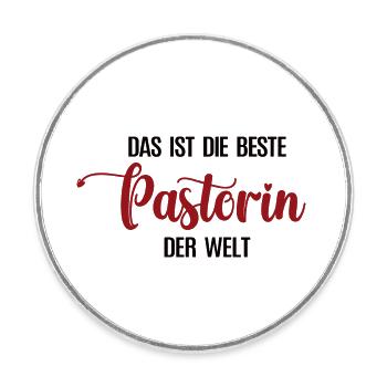 Beste Pastorin Spruch Priesterin Danke Pastor Frau - Runder Kühlschrankmagnet - Weiß - Vorne