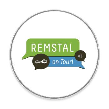 Remstal on Tour - Runder Kühlschrankmagnet - Weiß - Vorne