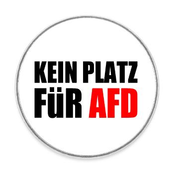 kein platz für afd - Runder Kühlschrankmagnet - Weiß - Vorne