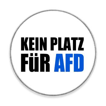 kein platz für afd - Runder Kühlschrankmagnet - Weiß - Vorne