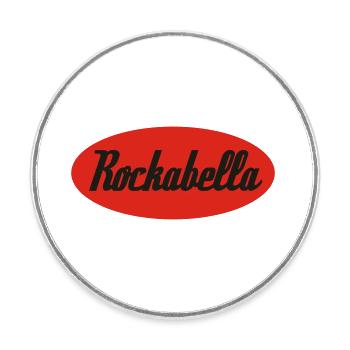 Rockabella Rockabilly Psychobilly Rock and Roll - Magnet rond - blanc - Devant