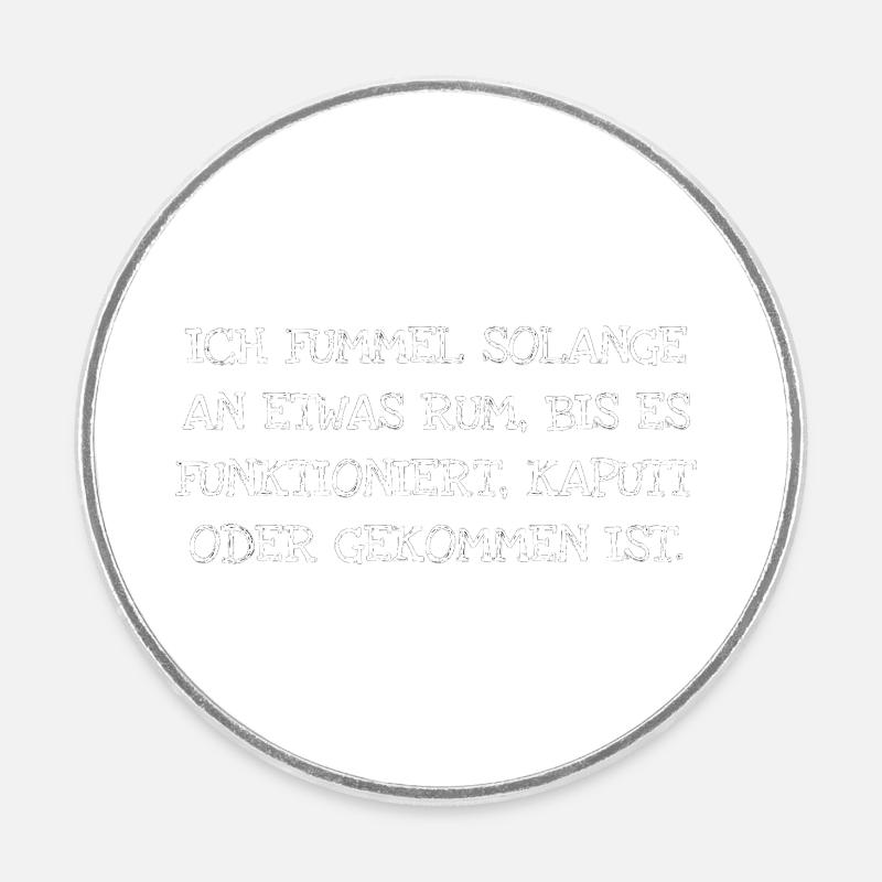 FUMMEL CRAFTSMEN - Round  fridge magnet - white