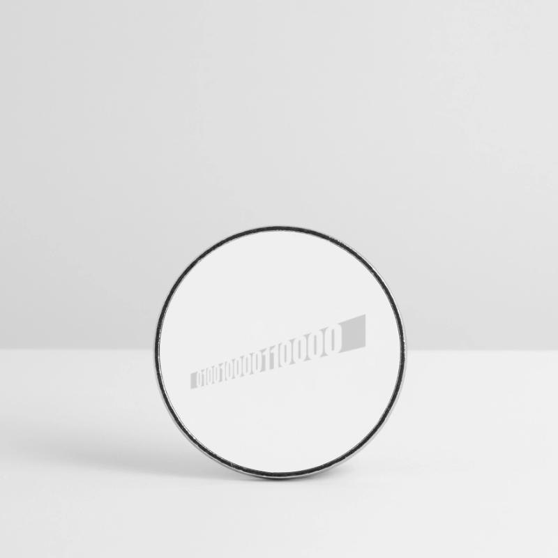 Binary Code Program Language Round  fridge magnet