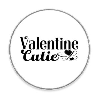 Valentine Cutie - Round  fridge magnet - white - Front