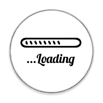 Loading - Round  fridge magnet - white - Front