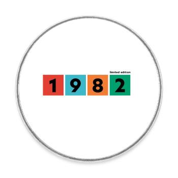 Édition limitée de 1982 - Magnet rond - blanc - Devant