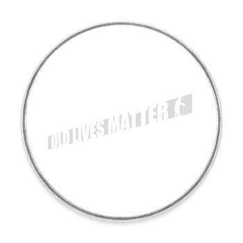 Citation Old Lives Matter - Magnet rond - blanc - Devant