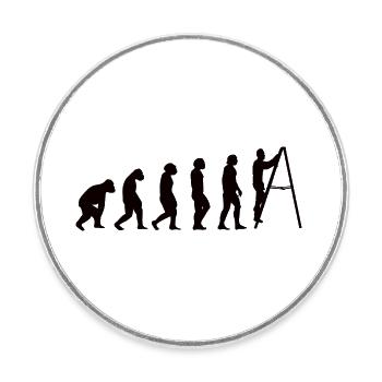 Craftsman Screwdriver Mechanic Crafts - Round  fridge magnet - white - Front