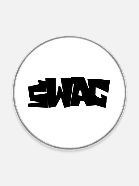Swag - Runder Kühlschrankmagnet - Weiß