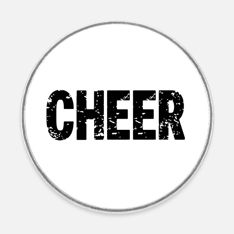 Cheer - Runder Kühlschrankmagnet - Weiß