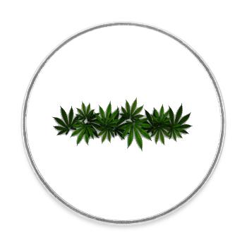Rasta cannabis weed "legal high nature color" - Round  fridge magnet - white - Front
