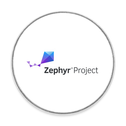 Zephyr Project Logo - Ronde koelkastmagneet