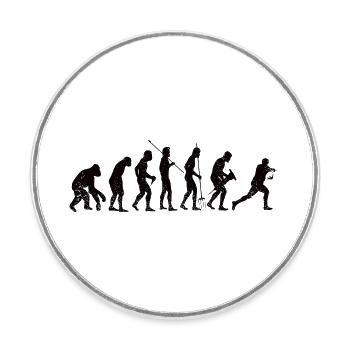 Rugby Team Gift Rugby Coach Rugby Player - Round  fridge magnet - white - Front