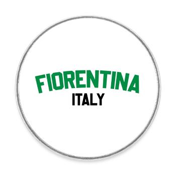 Fiorentina Italien - Runder Kühlschrankmagnet - Weiß - Vorne