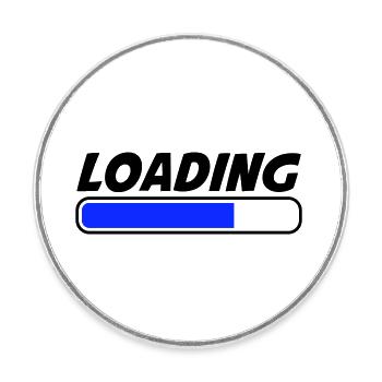 Loading - Round  fridge magnet - white - Front