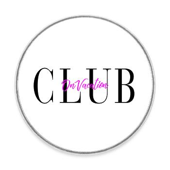 Club en vacances - Magnet rond - blanc - Devant