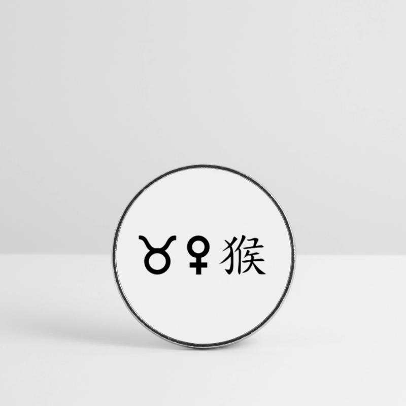 Taurus Venus Monkey Round  fridge magnet