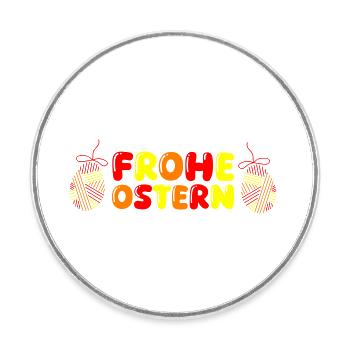frohe ostern - Runder Kühlschrankmagnet - Weiß - Vorne