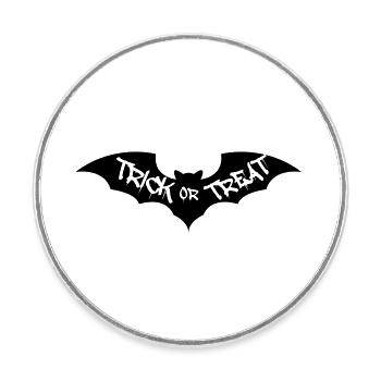 Chauve-souris Trick or Treat - Magnet rond - blanc - Devant