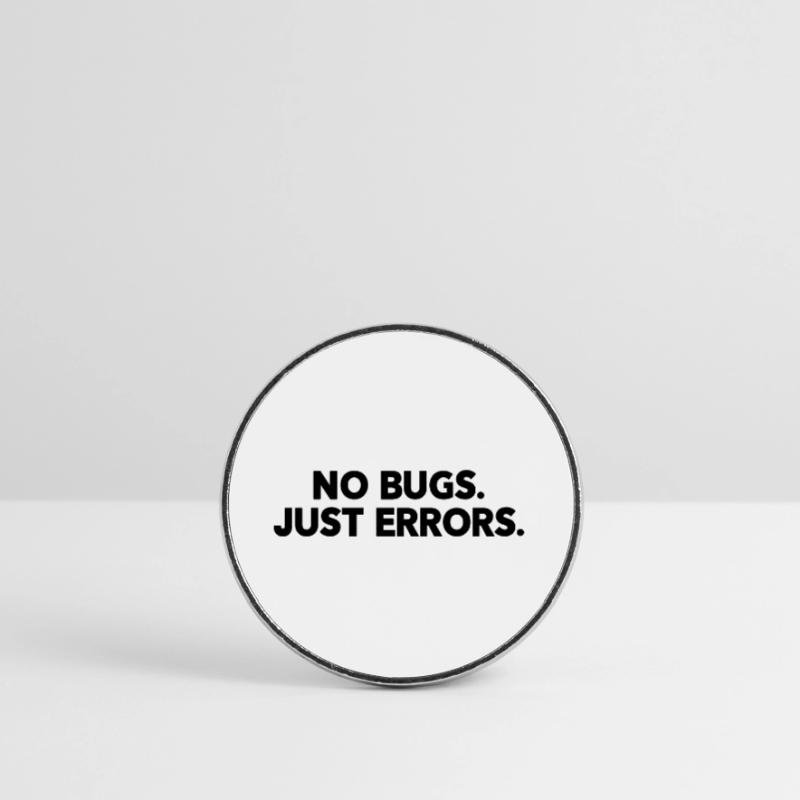 No Bugs Just Errors Coder Programmer Nerd Software Runder Kühlschrankmagnet