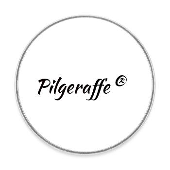 pilgeraffe - Runder Kühlschrankmagnet - Weiß - Vorne