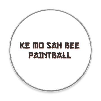 Paintball Faithfull friend, police de style japonais - Magnet rond - blanc - Devant