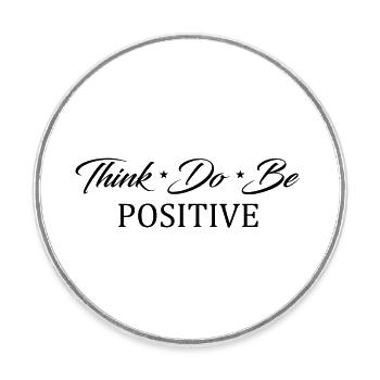 Yoga Meditation Spa Namaste - Round  fridge magnet - white - Front