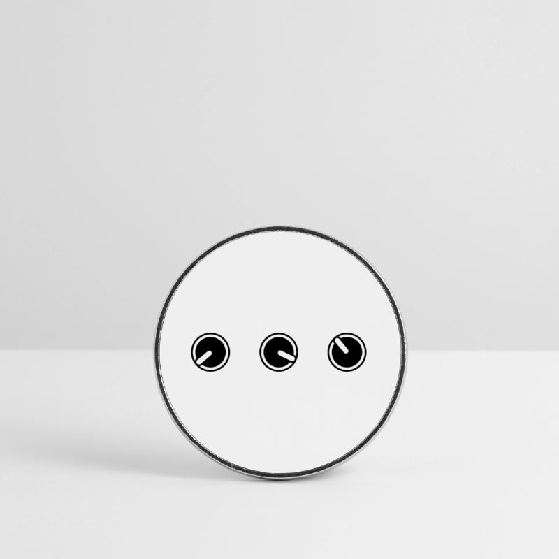 round circle turn loudness button knobs switch pla Round  fridge magnet
