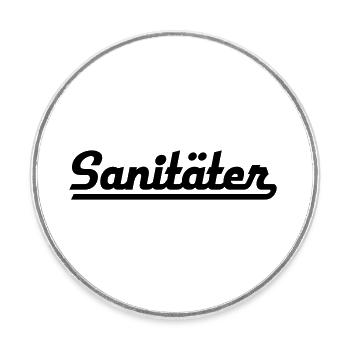 ambulance man - Round  fridge magnet - white - Front