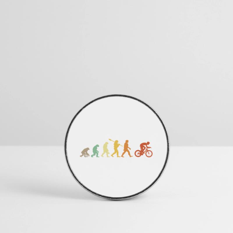 Evolution Cycliste Gift idea Round  fridge magnet