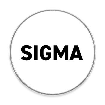 Sigma Dark Pack Rank - Runder Kühlschrankmagnet - Weiß - Vorne