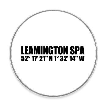 Leamington Spa coordinates - Round  fridge magnet - white - Front