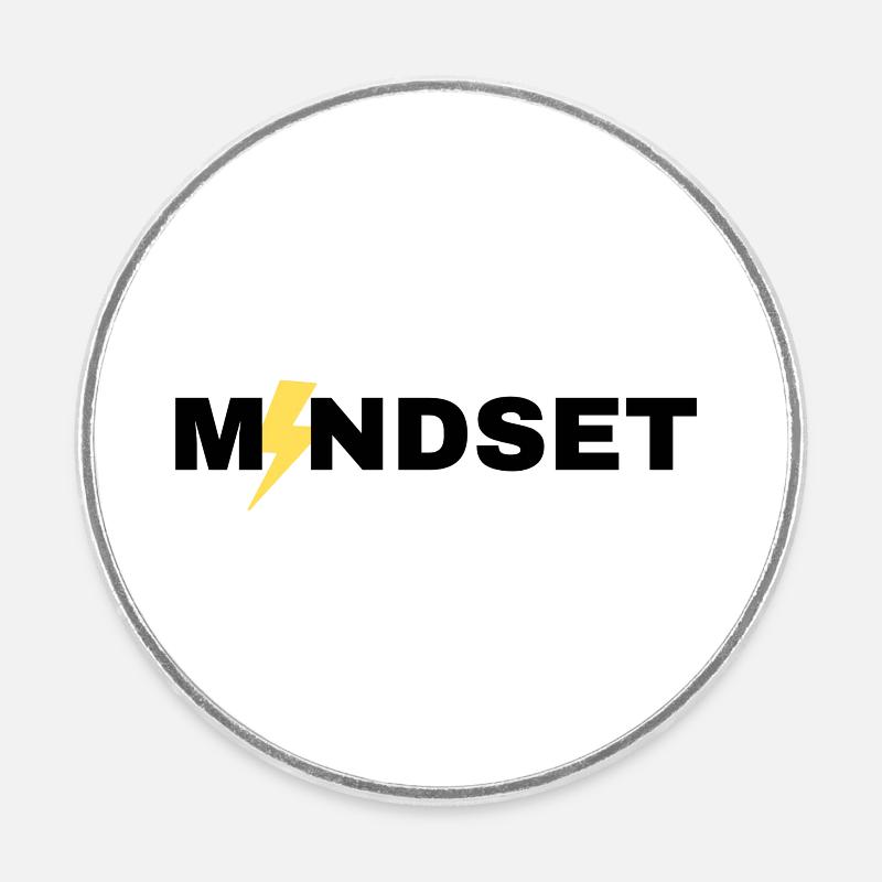 MINDSET - Magnet rond - blanc