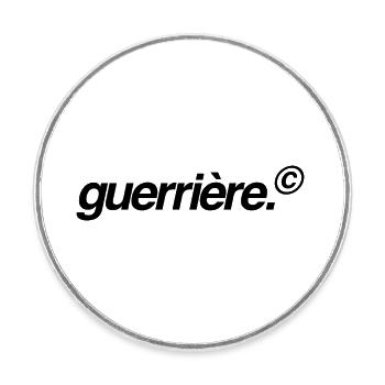 warrior. - Round  fridge magnet - white - Front