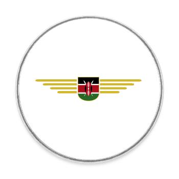 Nairobi Design für Kenia-Liebhaber - Runder Kühlschrankmagnet - Weiß - Vorne
