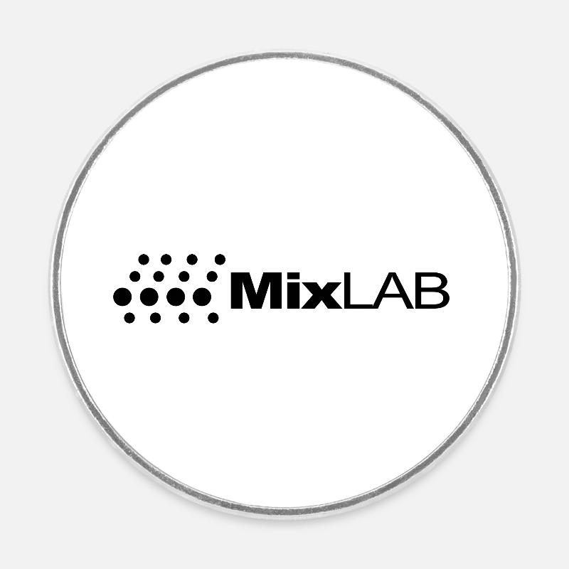 Techno Dance House Musik Mixlab Geschenk - Runder Kühlschrankmagnet - Weiß