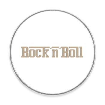 Rock´n´Roll - Runder Kühlschrankmagnet - Weiß - Vorne