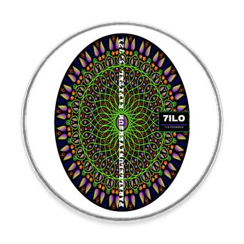 PARALLELUNIVERSUM Kapitel 3 721 - Runder Kühlschrankmagnet - Weiß - Vorne