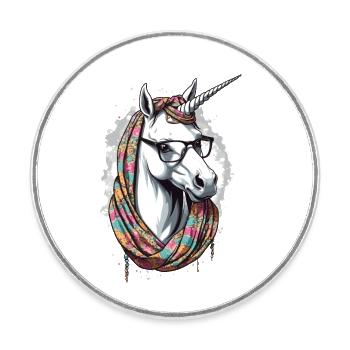 Licorne Maman Fête des mères Licornes Maman drôle - Magnet rond - blanc - Devant