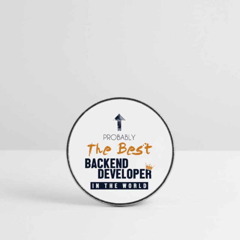 Best Backend Developer World Coder Software Round  fridge magnet