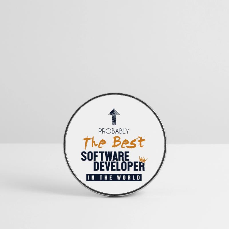 Best Software Developer World Developer Coder Magnet rond