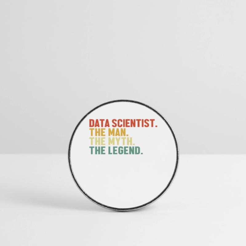 Data Scientist Man Myth Legend Data Analyst Data Round  fridge magnet