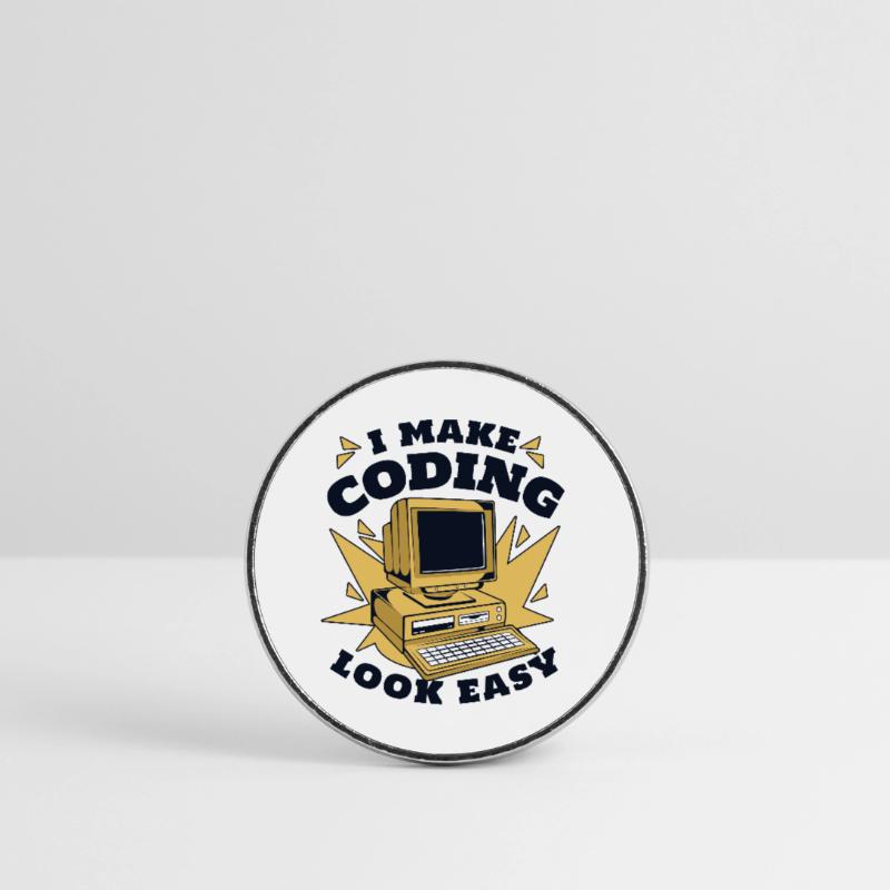 Je rends le codage facile Developer Coder Magnet rond