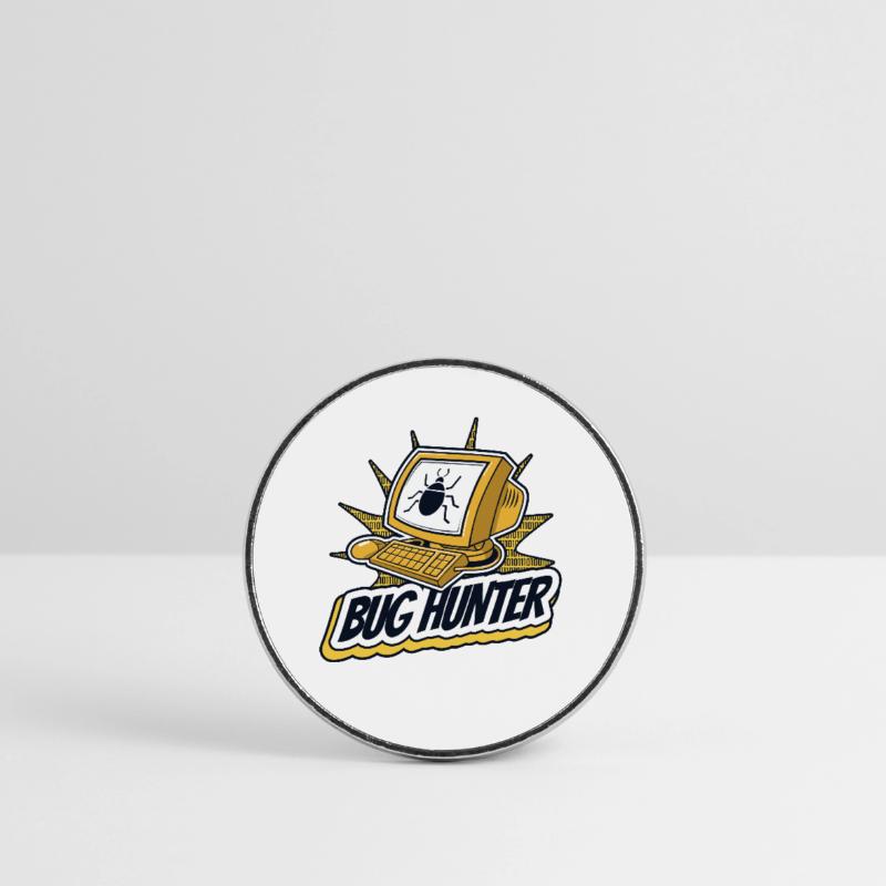 Bug Hunter Softwareingenieur Developer Coder Runder Kühlschrankmagnet