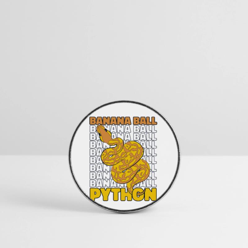 Banana Ball Python Schlange Python Banana Ball Runder Kühlschrankmagnet
